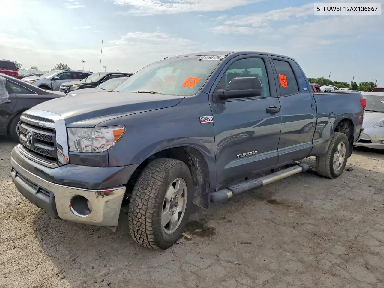 2010 Toyota Tundra Double Cab Sr5 VIN: 5TFUW5F12AX136667 Lot: 61293496