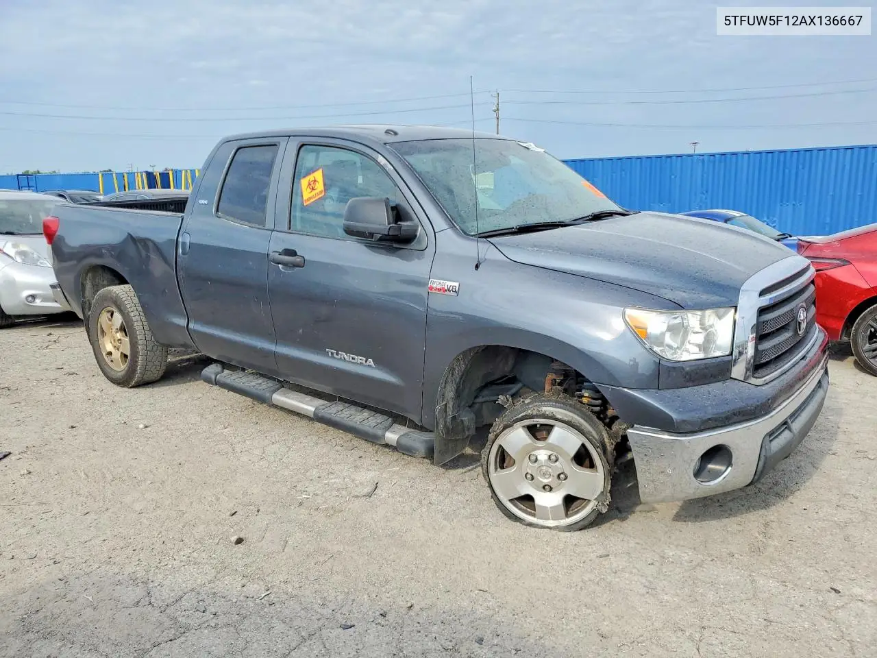 2010 Toyota Tundra Double Cab Sr5 VIN: 5TFUW5F12AX136667 Lot: 61293496