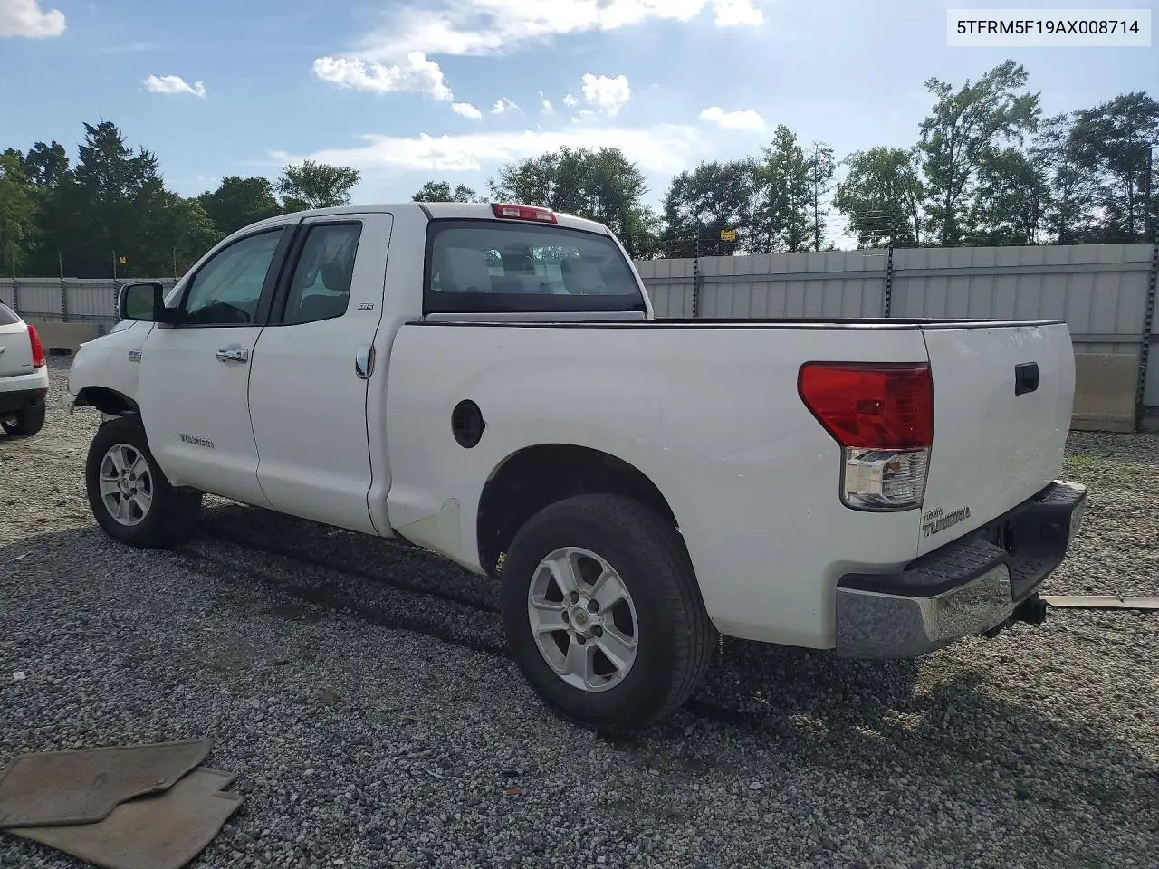 2010 Toyota Tundra Double Cab Sr5 VIN: 5TFRM5F19AX008714 Lot: 61414886