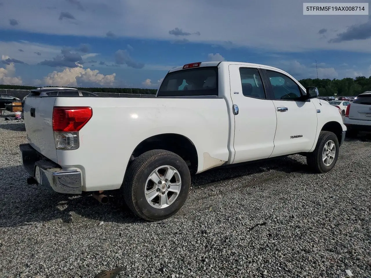 2010 Toyota Tundra Double Cab Sr5 VIN: 5TFRM5F19AX008714 Lot: 61414886