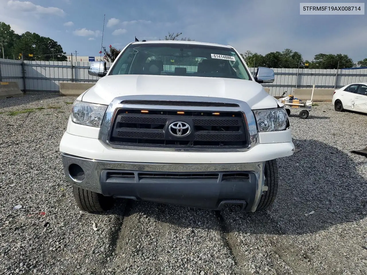 2010 Toyota Tundra Double Cab Sr5 VIN: 5TFRM5F19AX008714 Lot: 61414886