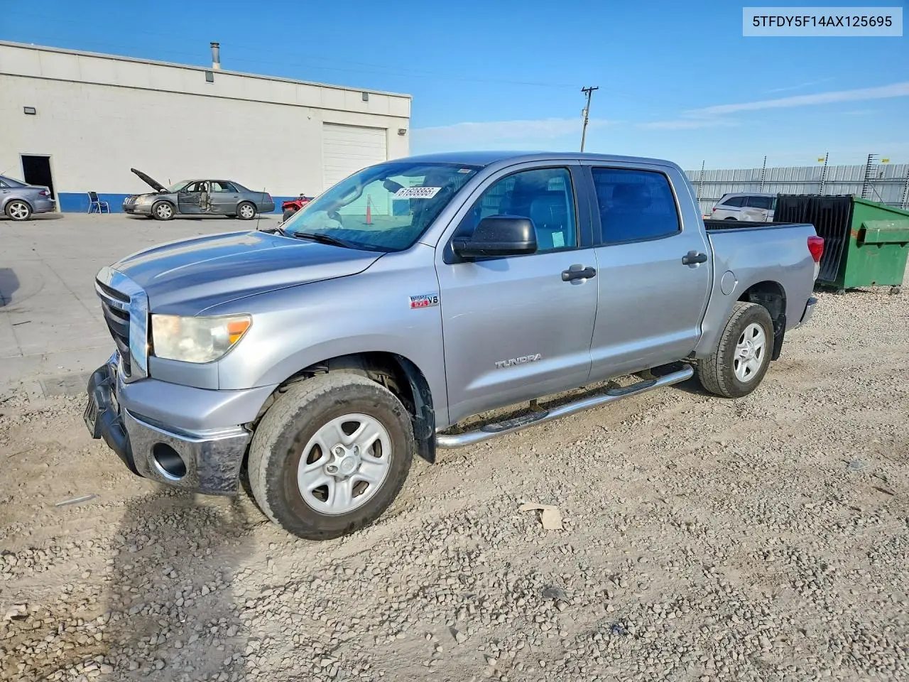 2010 Toyota Tundra Crewmax Sr5 VIN: 5TFDY5F14AX125695 Lot: 61608866