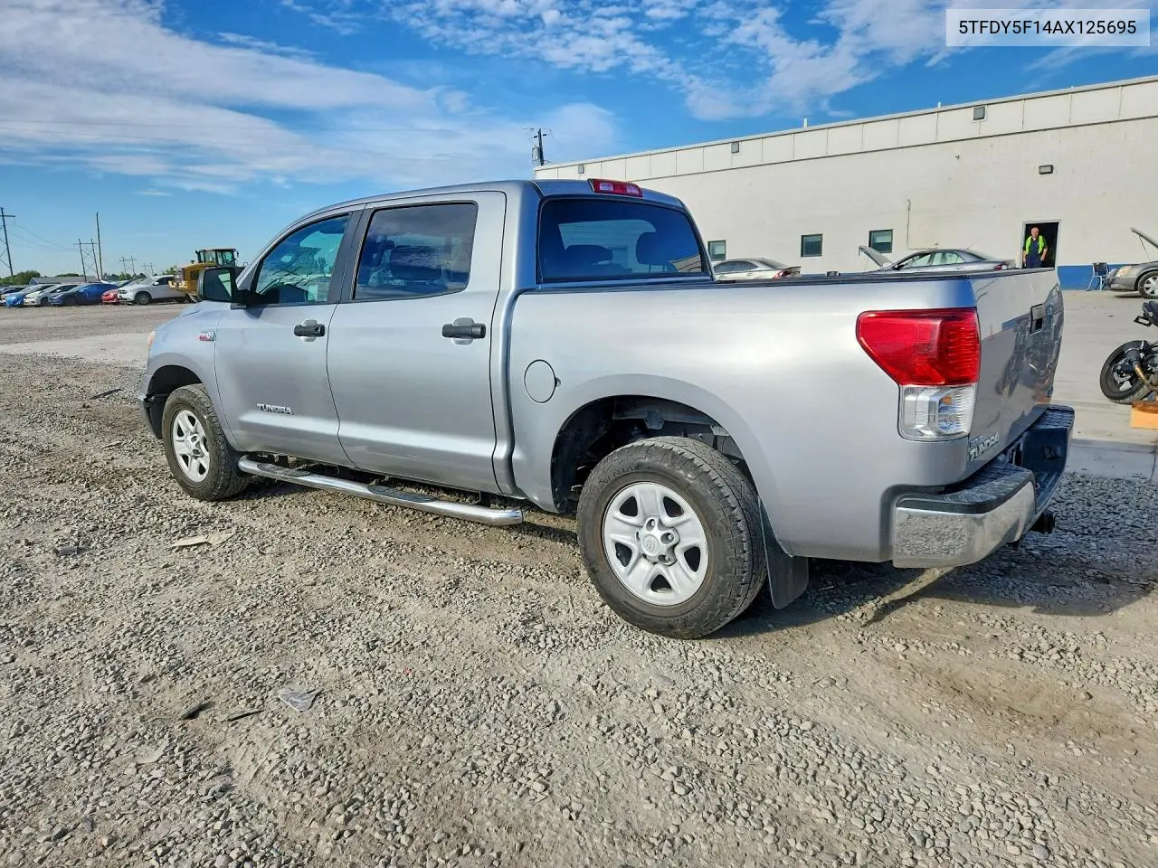 2010 Toyota Tundra Crewmax Sr5 VIN: 5TFDY5F14AX125695 Lot: 61608866