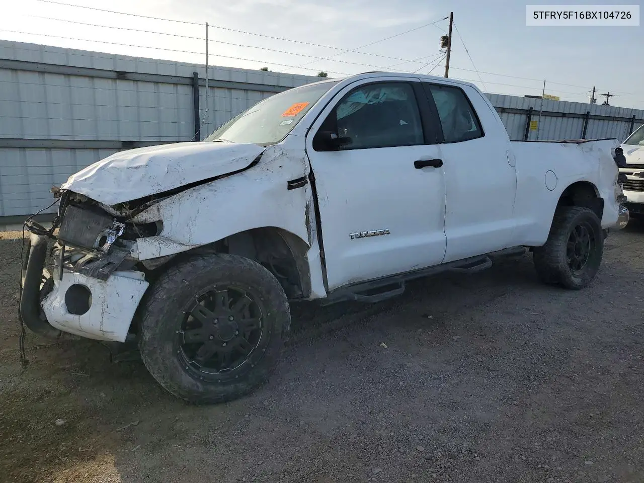 2011 Toyota Tundra Double Cab Sr5 VIN: 5TFRY5F16BX104726 Lot: 61038986