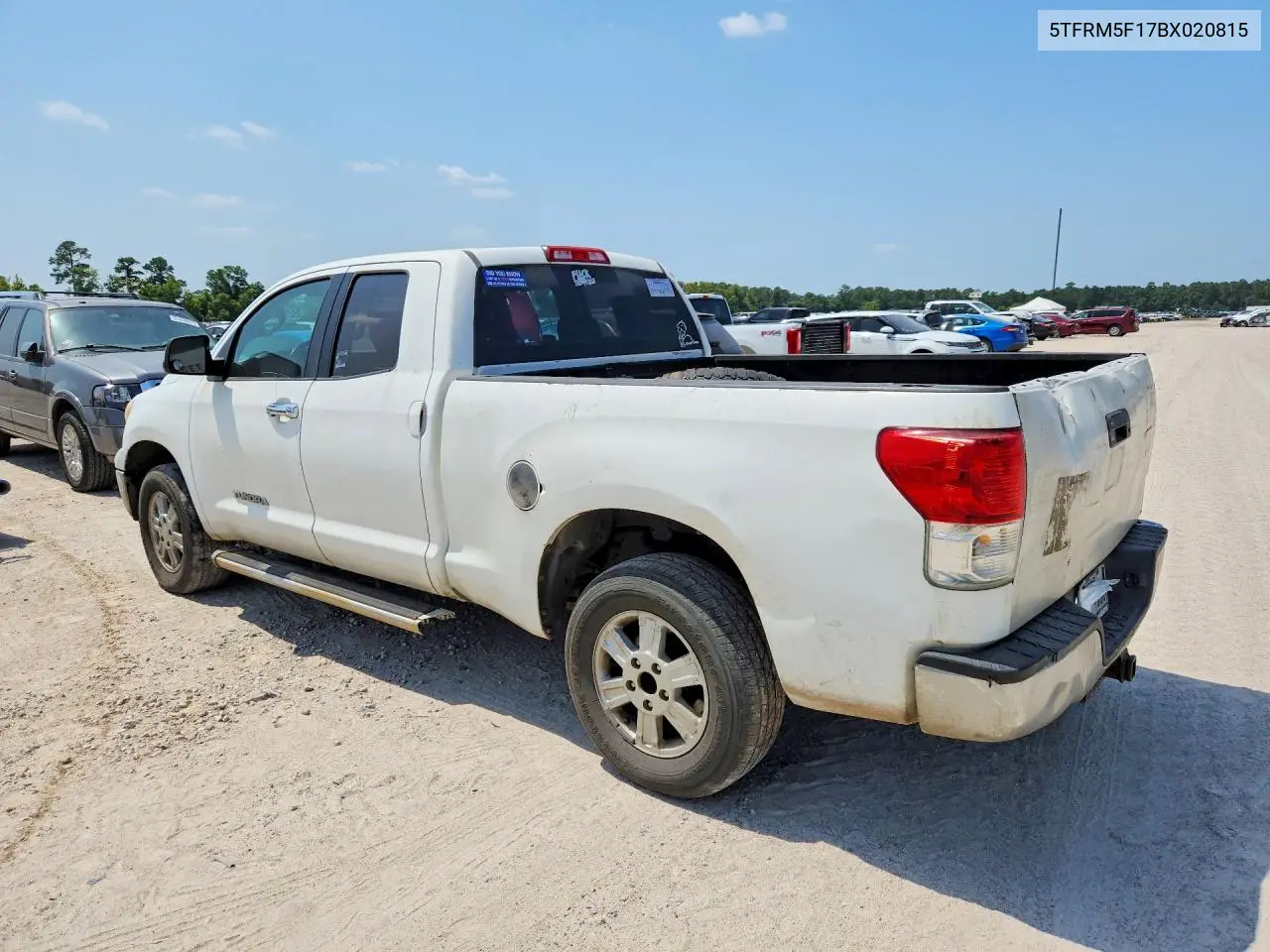 2011 Toyota Tundra Double Cab Sr5 VIN: 5TFRM5F17BX020815 Lot: 61170676