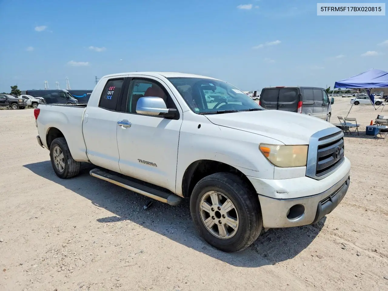 2011 Toyota Tundra Double Cab Sr5 VIN: 5TFRM5F17BX020815 Lot: 61170676
