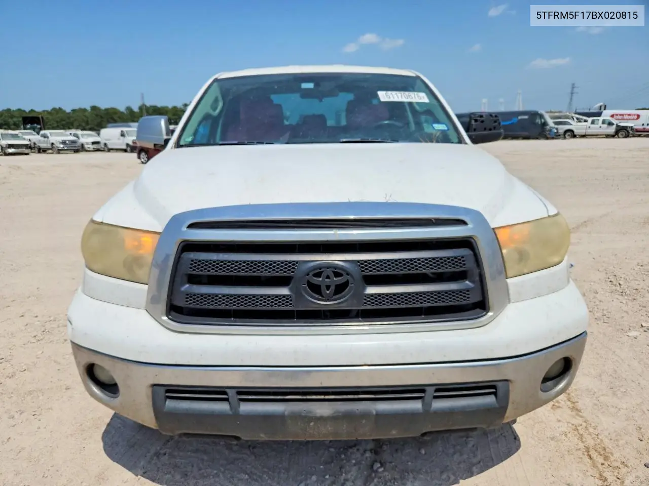 2011 Toyota Tundra Double Cab Sr5 VIN: 5TFRM5F17BX020815 Lot: 61170676