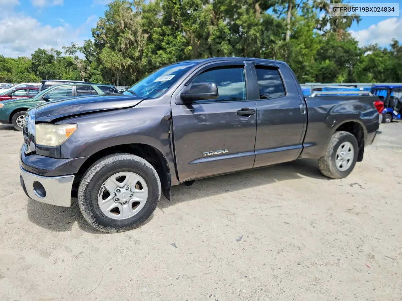 2011 Toyota Tundra Double Cab Sr5 VIN: 5TFRU5F19BX024834 Lot: 61514326