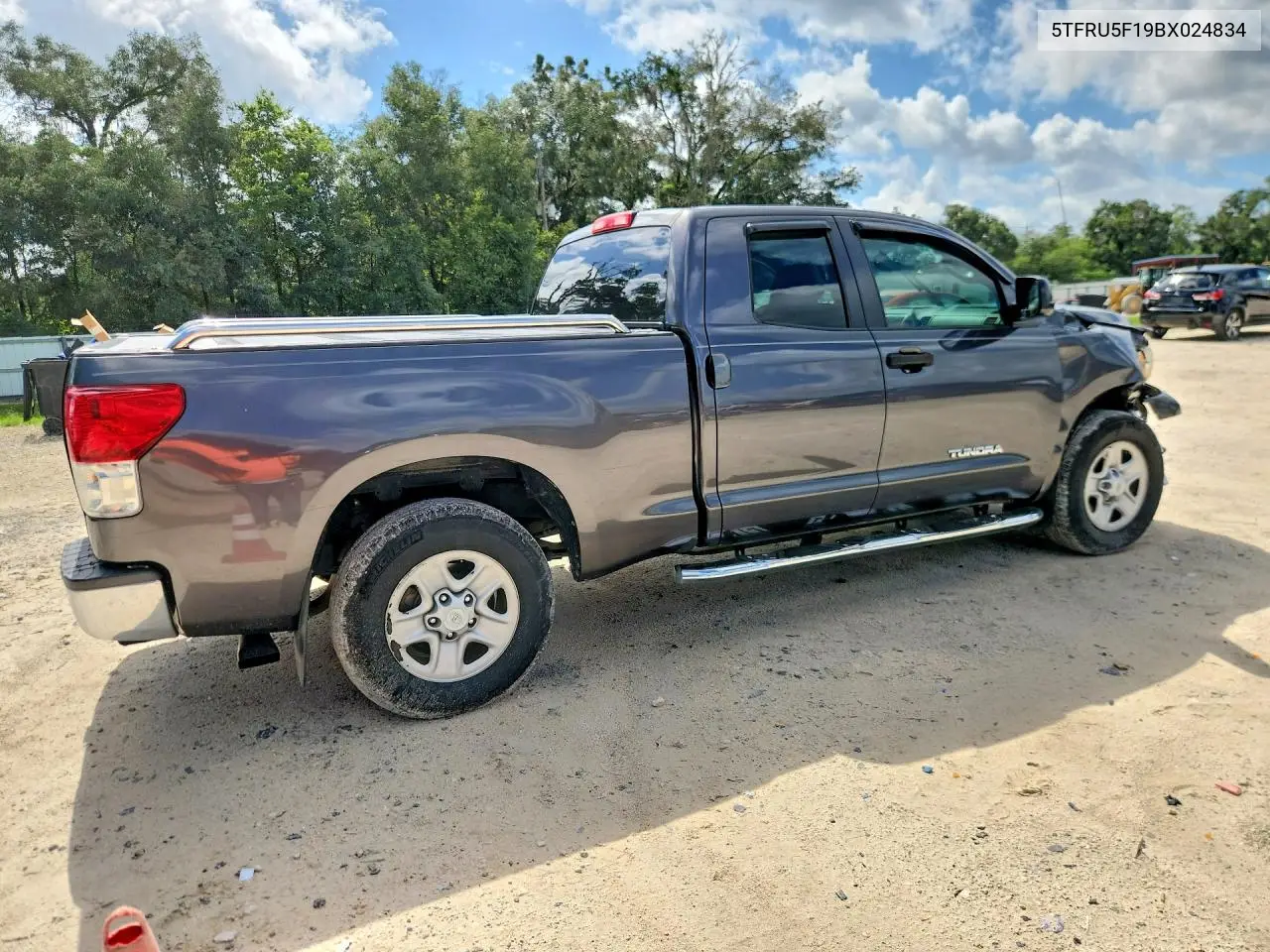 2011 Toyota Tundra Double Cab Sr5 VIN: 5TFRU5F19BX024834 Lot: 61514326