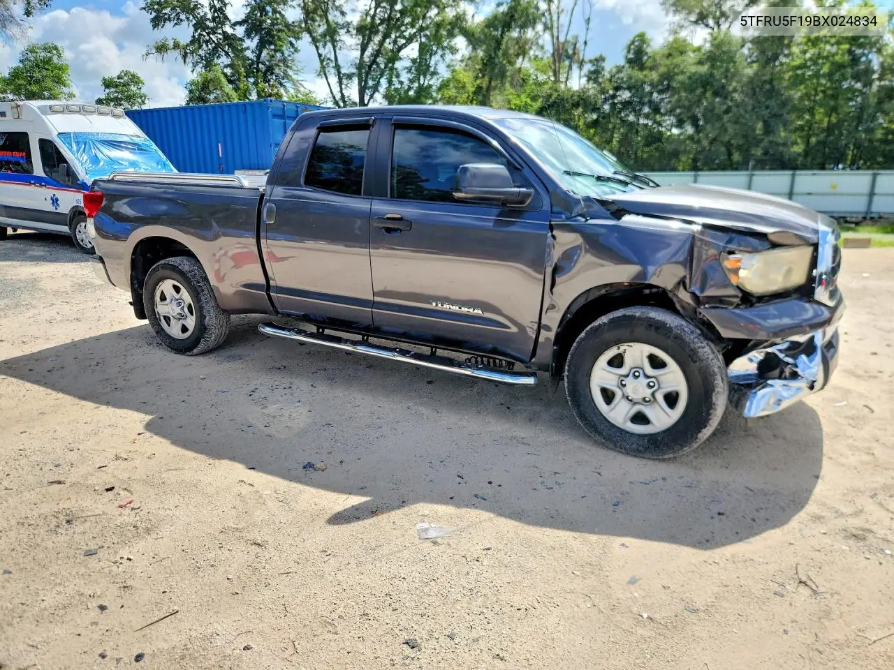 2011 Toyota Tundra Double Cab Sr5 VIN: 5TFRU5F19BX024834 Lot: 61514326