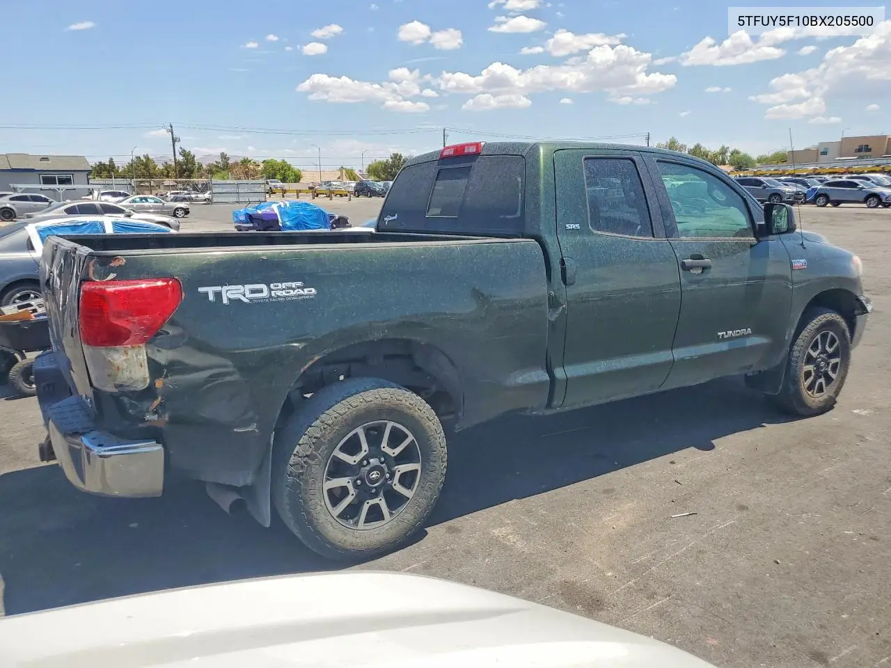 2011 Toyota Tundra Double Cab Sr5 VIN: 5TFUY5F10BX205500 Lot: 61766776