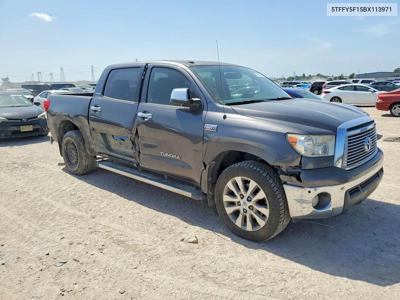 2011 Toyota Tundra Crewmax Limited VIN: 5TFFY5F15BX113971 Lot: 61782016