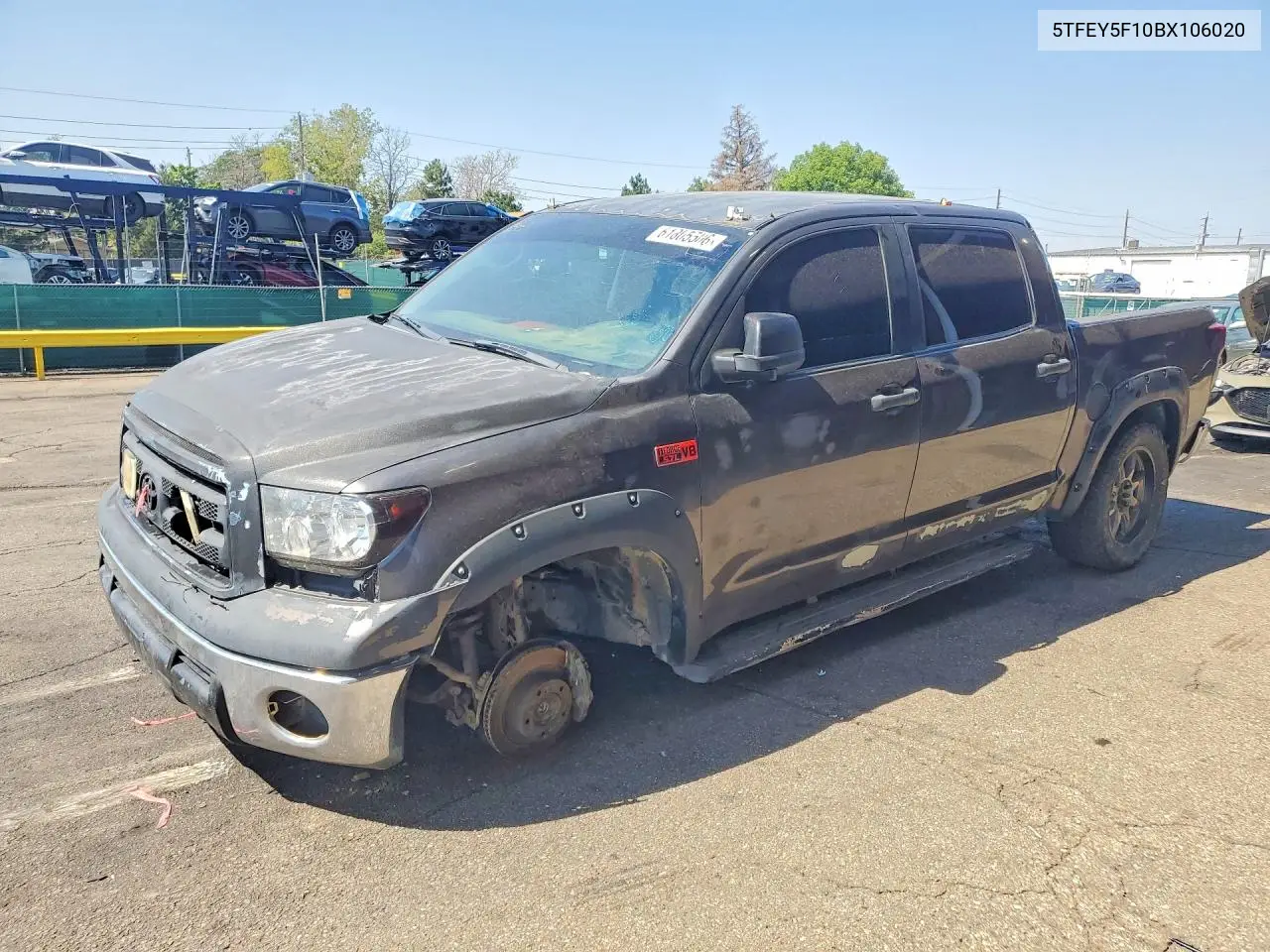 2011 Toyota Tundra Crewmax Sr5 VIN: 5TFEY5F10BX106020 Lot: 61805506