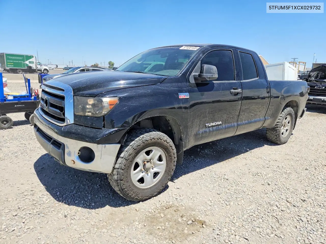 2012 Toyota Tundra Double Cab Sr5 VIN: 5TFUM5F1XCX029732 Lot: 57400166