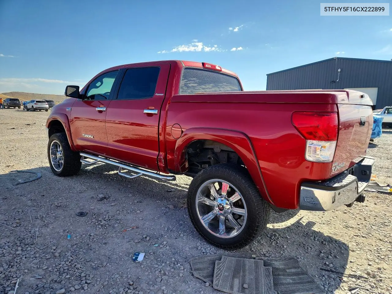 2012 Toyota Tundra Crewmax Limited VIN: 5TFHY5F16CX222899 Lot: 58295996