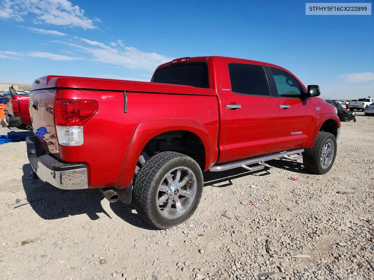 2012 Toyota Tundra Crewmax Limited VIN: 5TFHY5F16CX222899 Lot: 58295996