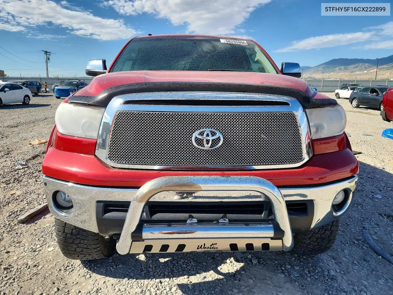 2012 Toyota Tundra Crewmax Limited VIN: 5TFHY5F16CX222899 Lot: 58295996