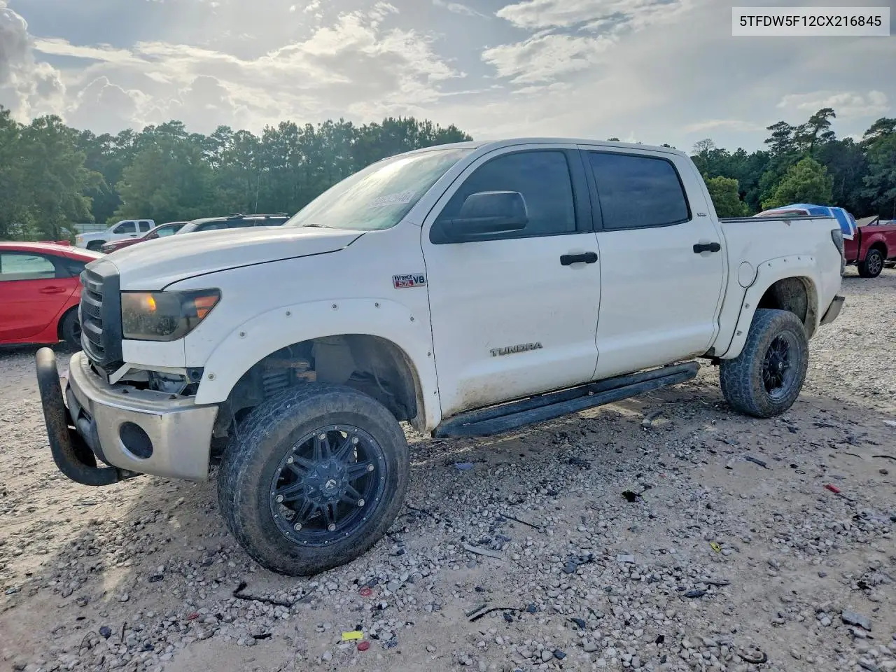 2012 Toyota Tundra Crewmax Sr5 VIN: 5TFDW5F12CX216845 Lot: 60652946