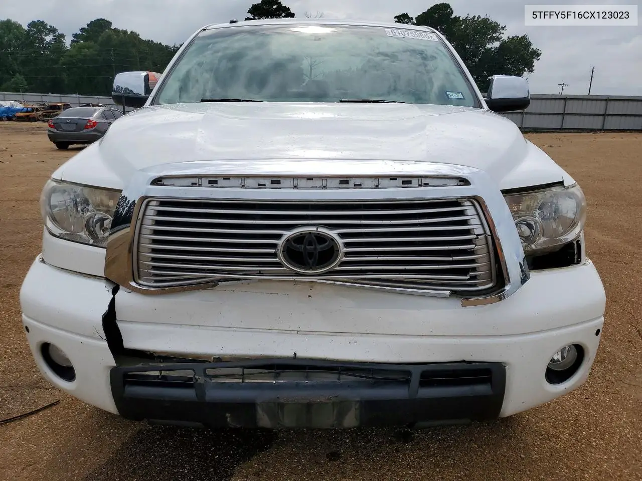 2012 Toyota Tundra Crewmax Limited VIN: 5TFFY5F16CX123023 Lot: 61075986