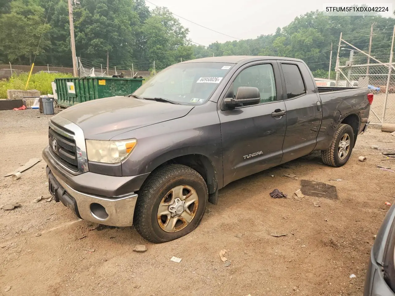 2013 Toyota Tundra Double Cab Sr5 VIN: 5TFUM5F1XDX042224 Lot: 60950026