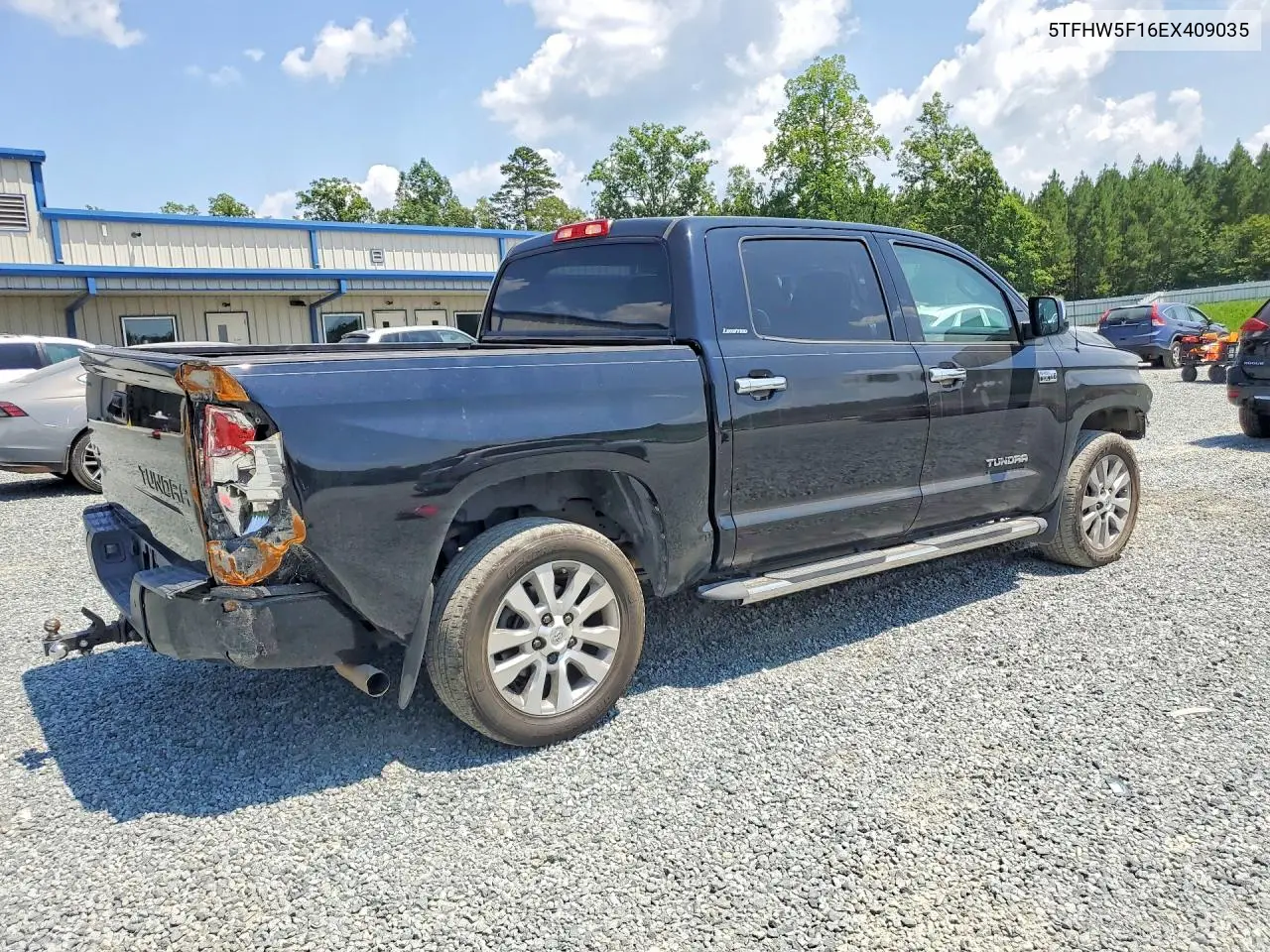 2014 Toyota Tundra Crewmax Limited VIN: 5TFHW5F16EX409035 Lot: 59308826