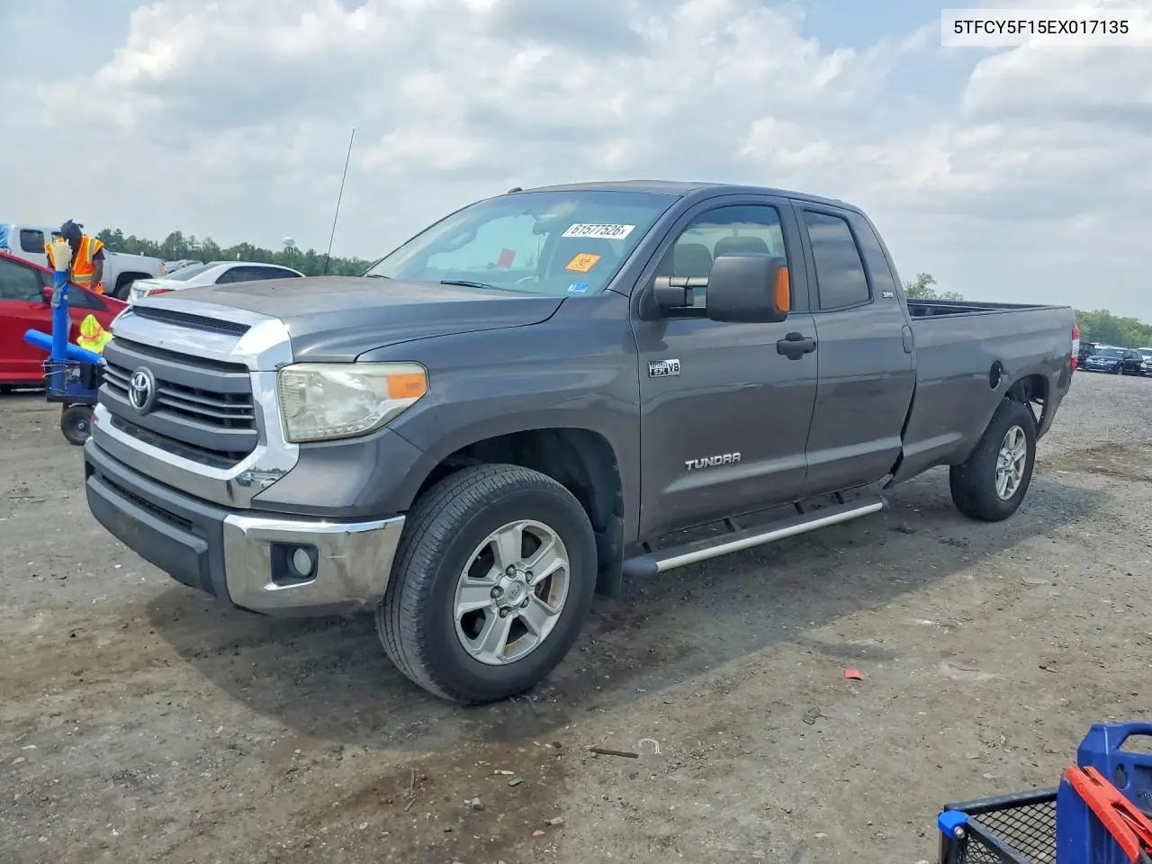 2014 Toyota Tundra Double Cab Sr/Double Cab Sr5 VIN: 5TFCY5F15EX017135 Lot: 61577526
