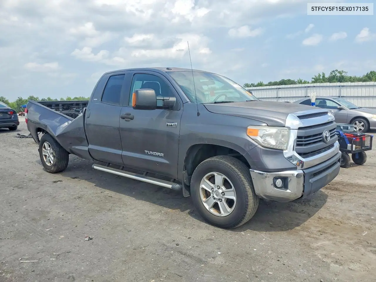 2014 Toyota Tundra Double Cab Sr/Double Cab Sr5 VIN: 5TFCY5F15EX017135 Lot: 61577526