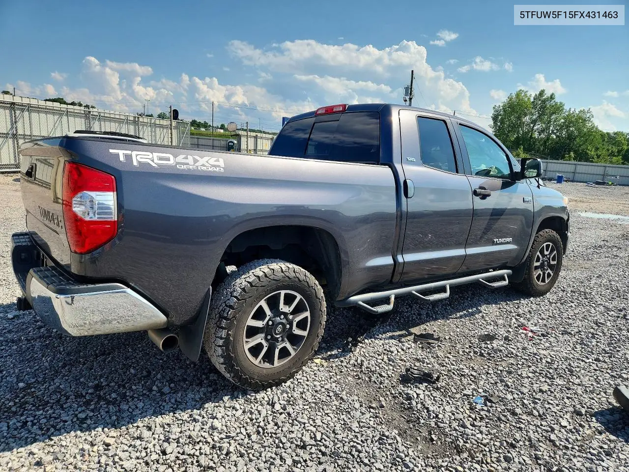 2015 Toyota Tundra Sr5 VIN: 5TFUW5F15FX431463 Lot: 60327656