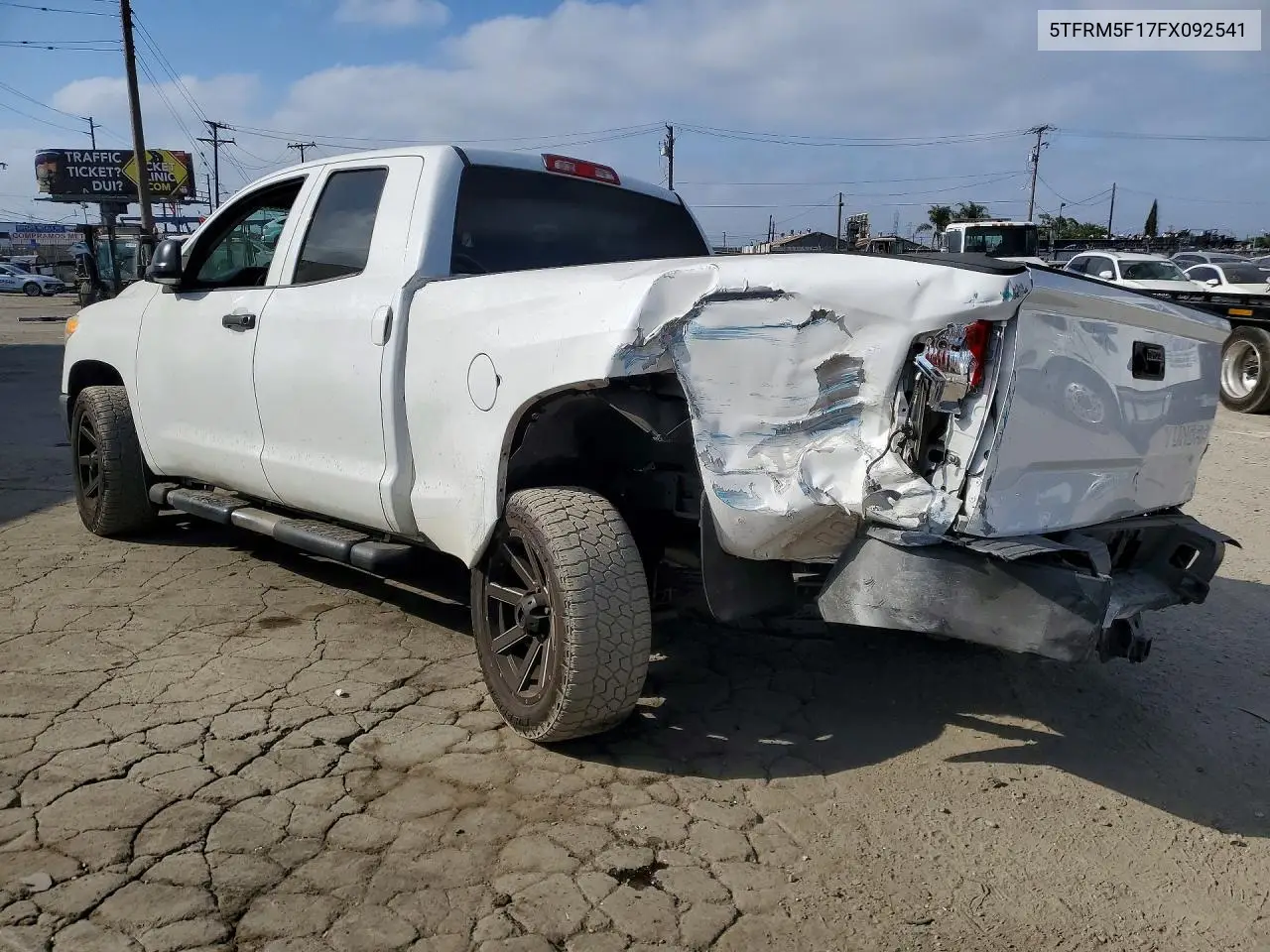 2015 Toyota Tundra Sr VIN: 5TFRM5F17FX092541 Lot: 60801966