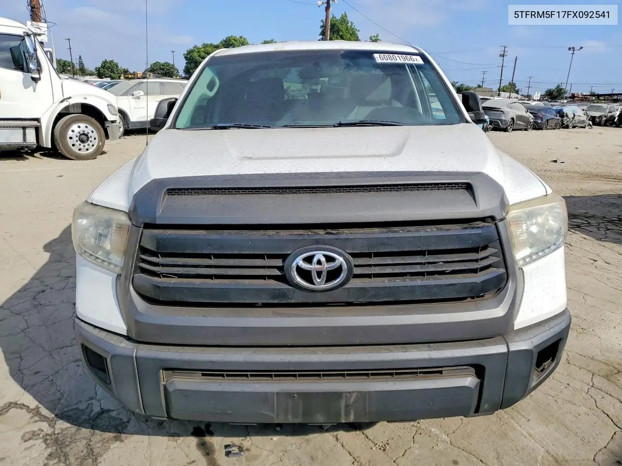 2015 Toyota Tundra Sr VIN: 5TFRM5F17FX092541 Lot: 60801966