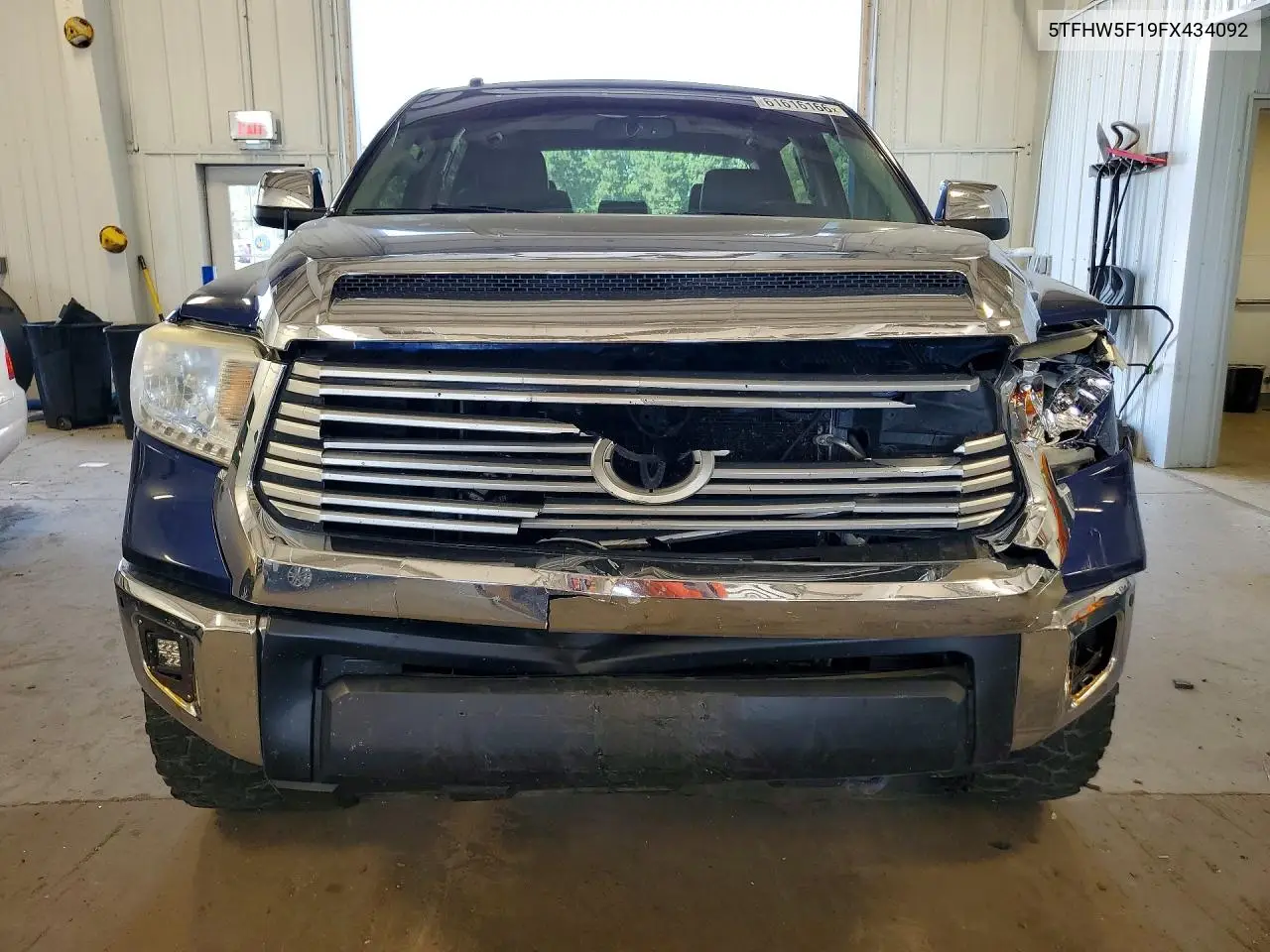 2015 Toyota Tundra Crewmax Limited VIN: 5TFHW5F19FX434092 Lot: 61616166