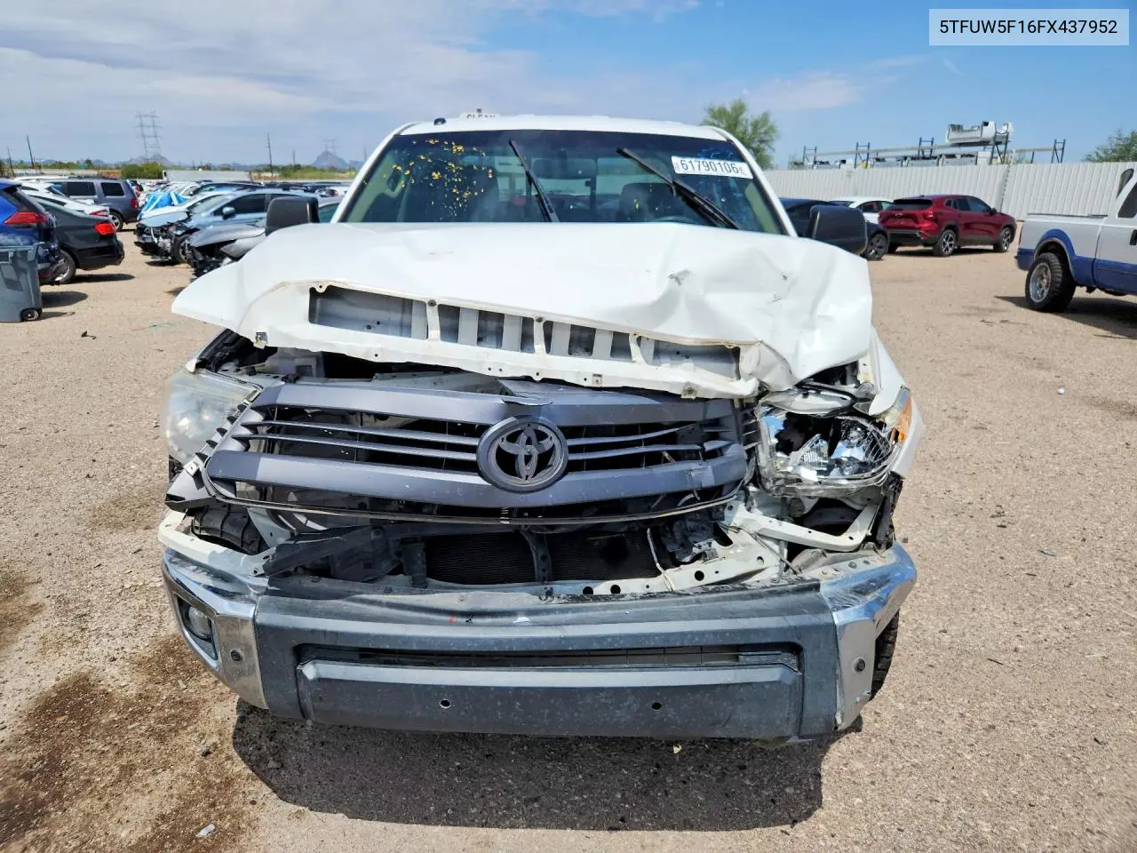 2015 Toyota Tundra Sr5 VIN: 5TFUW5F16FX437952 Lot: 61790106