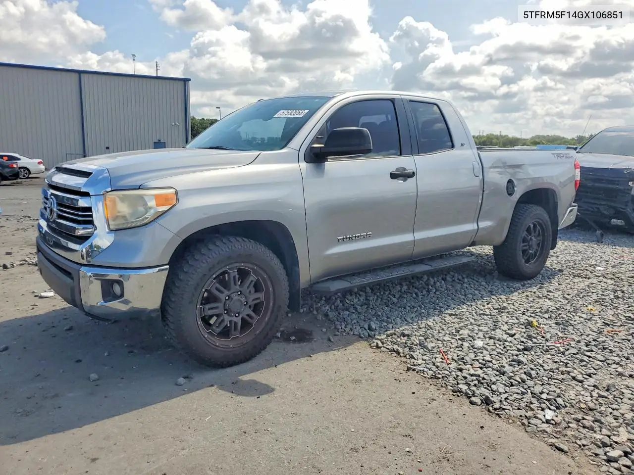 2016 Toyota Tundra Sr5 VIN: 5TFRM5F14GX106851 Lot: 57500956
