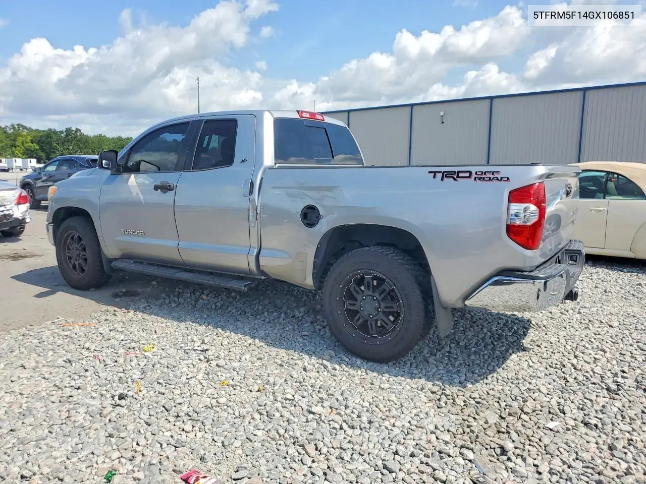 2016 Toyota Tundra Sr5 VIN: 5TFRM5F14GX106851 Lot: 57500956