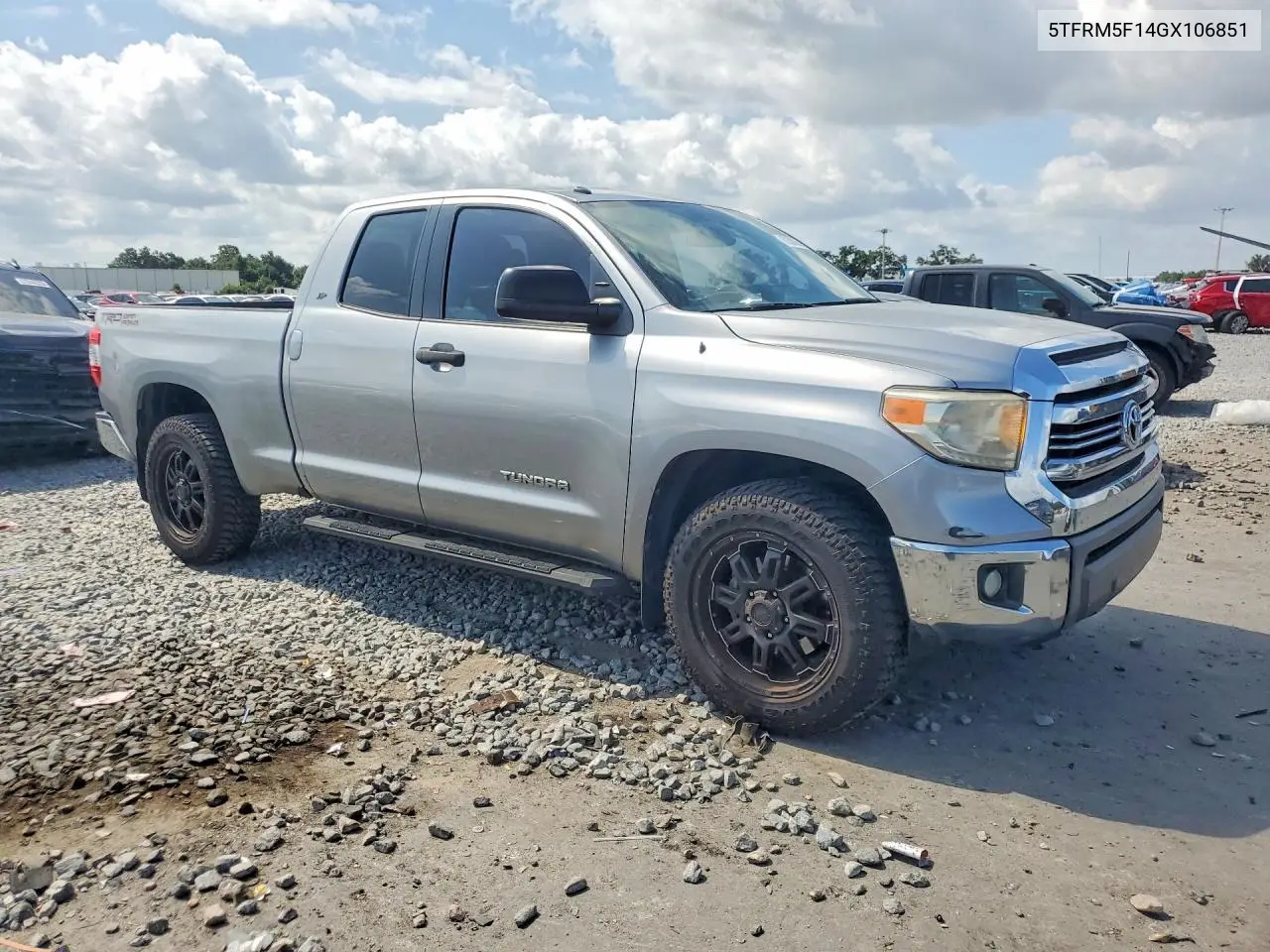 2016 Toyota Tundra Sr5 VIN: 5TFRM5F14GX106851 Lot: 57500956