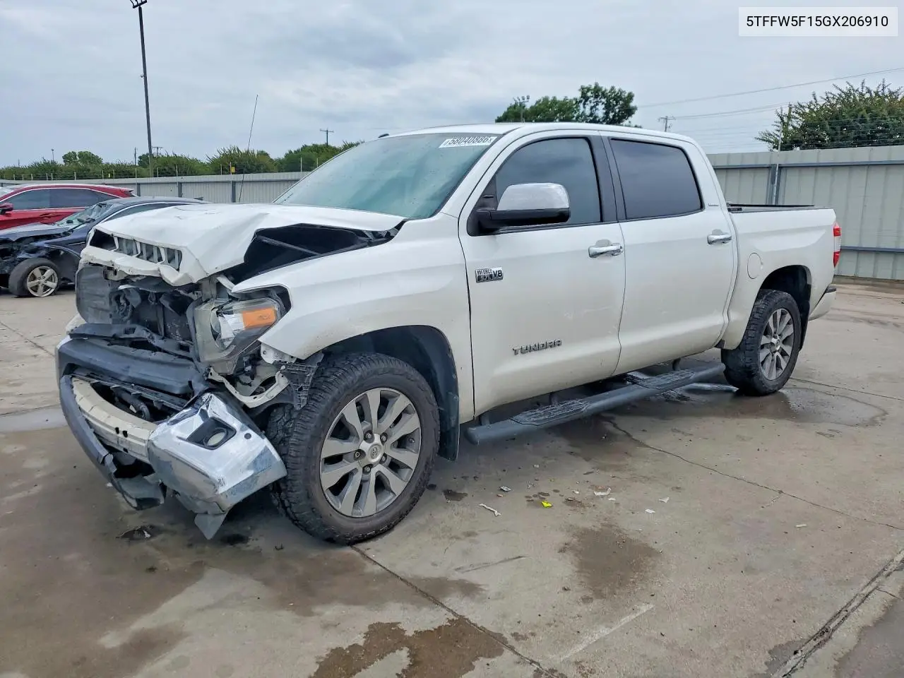 2016 Toyota Tundra Crewmax Limited VIN: 5TFFW5F15GX206910 Lot: 58040886