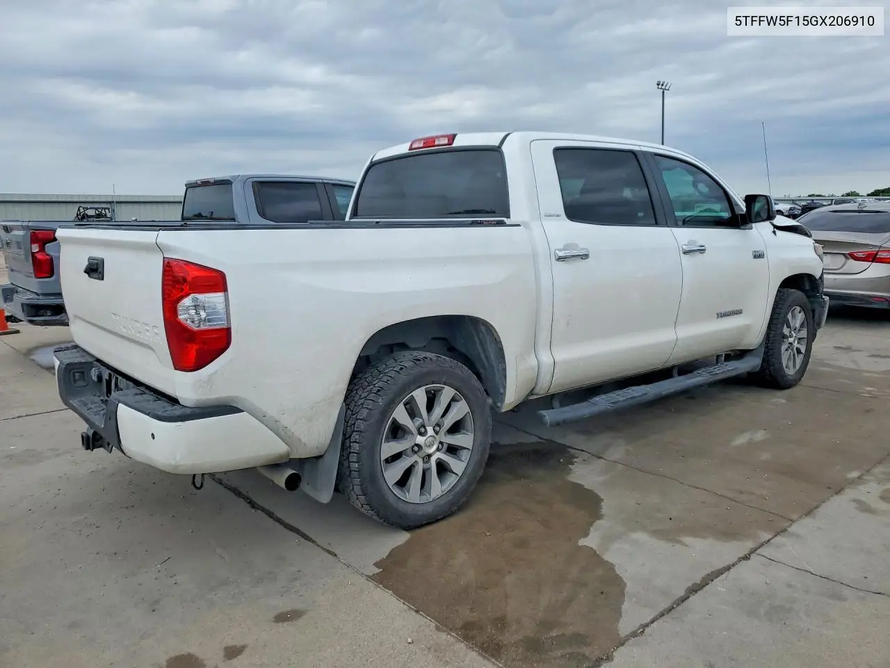2016 Toyota Tundra Crewmax Limited VIN: 5TFFW5F15GX206910 Lot: 58040886