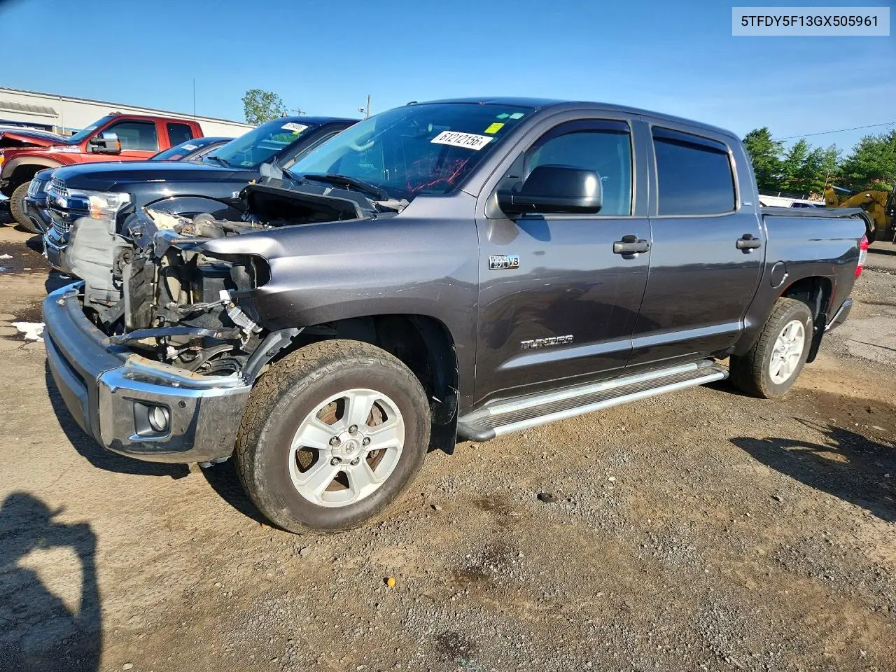 2016 Toyota Tundra Sr5 VIN: 5TFDY5F13GX505961 Lot: 61212156