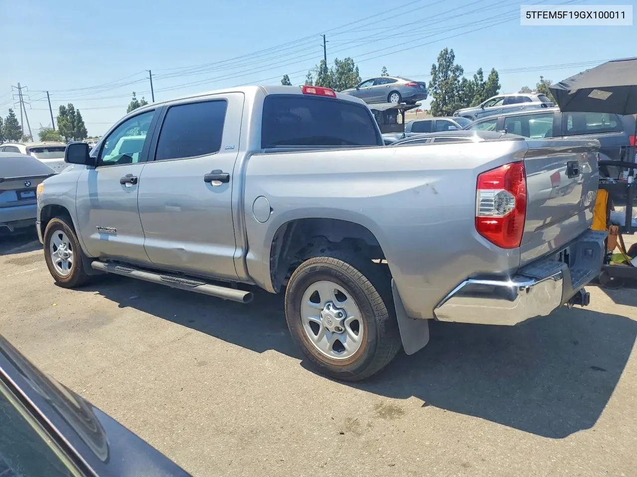 2016 Toyota Tundra Crewmax Sr5 VIN: 5TFEM5F19GX100011 Lot: 61357526