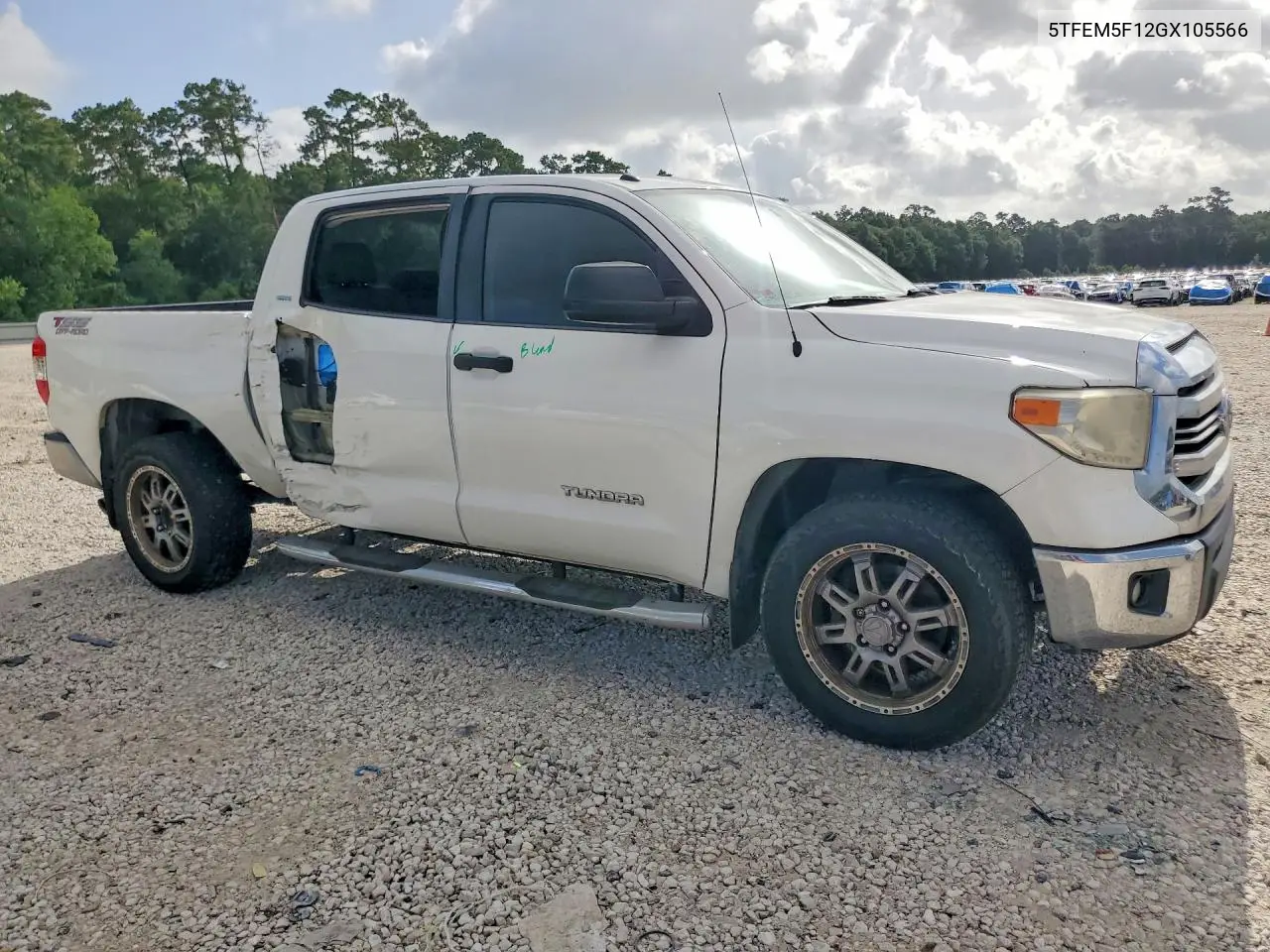 2016 Toyota Tundra Crewmax Sr5 VIN: 5TFEM5F12GX105566 Lot: 61505586