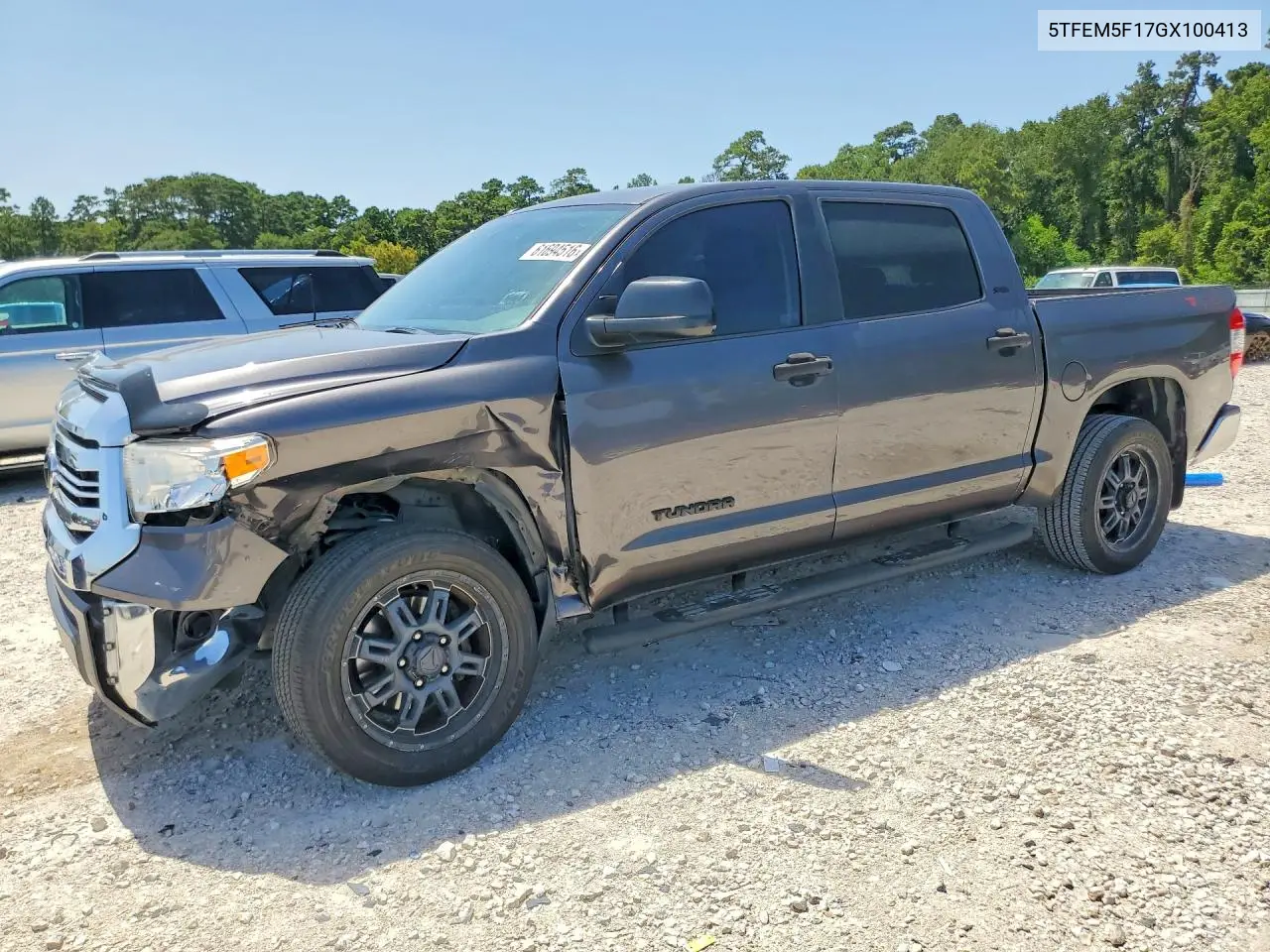 2016 Toyota Tundra Crewmax Sr5 VIN: 5TFEM5F17GX100413 Lot: 61694516