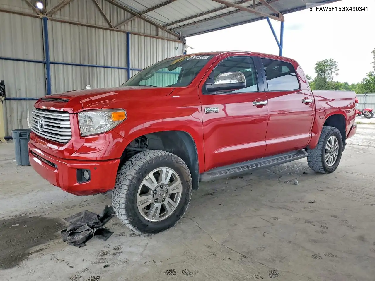 2016 Toyota Tundra Platinum VIN: 5TFAW5F15GX490341 Lot: 61834366