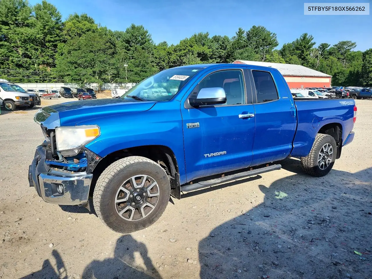 2016 Toyota Tundra Double Cab Limited VIN: 5TFBY5F18GX566262 Lot: 61844036