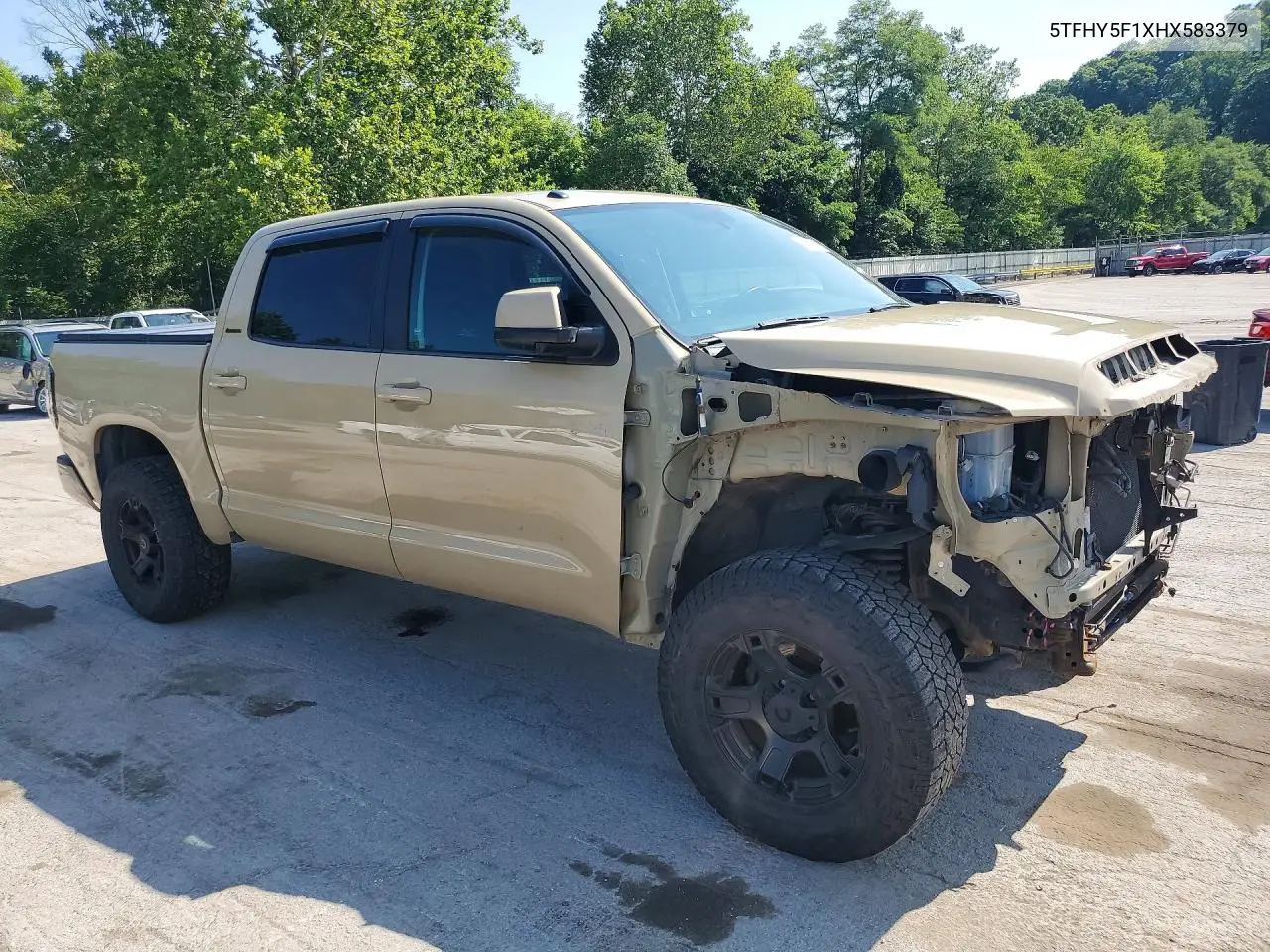 2017 Toyota Tundra Crewmax Limited VIN: 5TFHY5F1XHX583379 Lot: 60584036