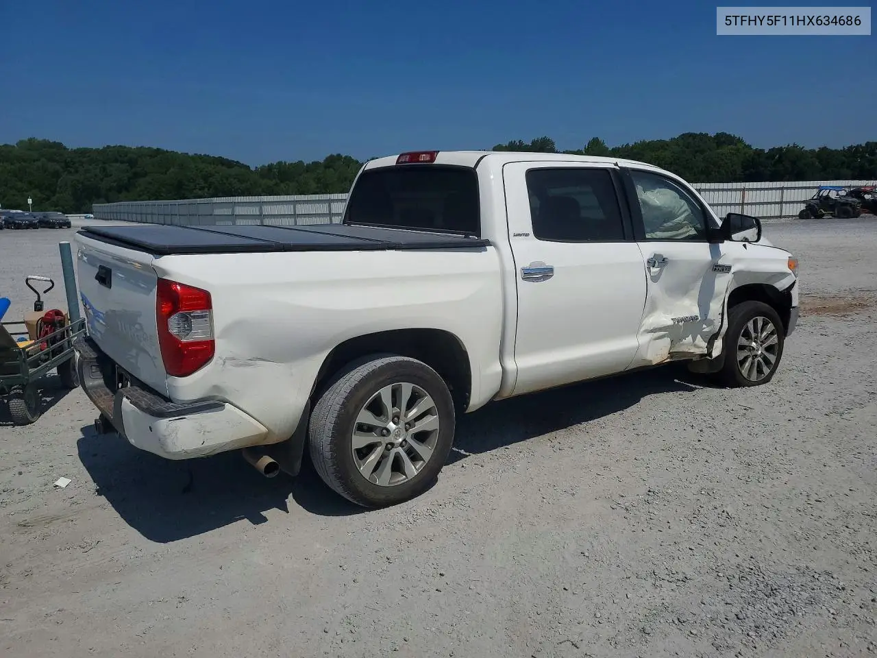 2017 Toyota Tundra Crewmax Limited VIN: 5TFHY5F11HX634686 Lot: 61562286