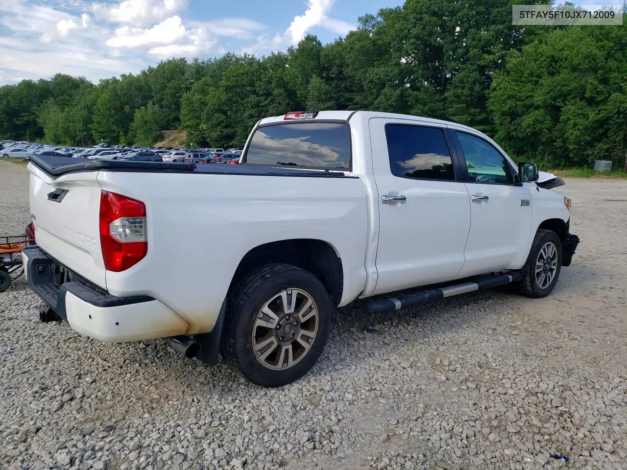2018 Toyota Tundra Platinum VIN: 5TFAY5F10JX712009 Lot: 60392786