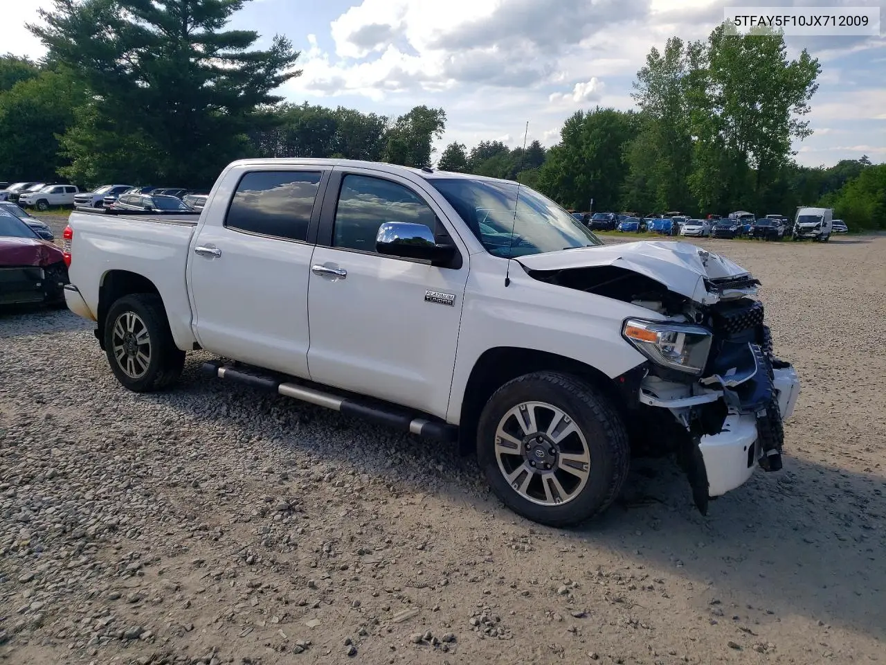 2018 Toyota Tundra Platinum VIN: 5TFAY5F10JX712009 Lot: 60392786