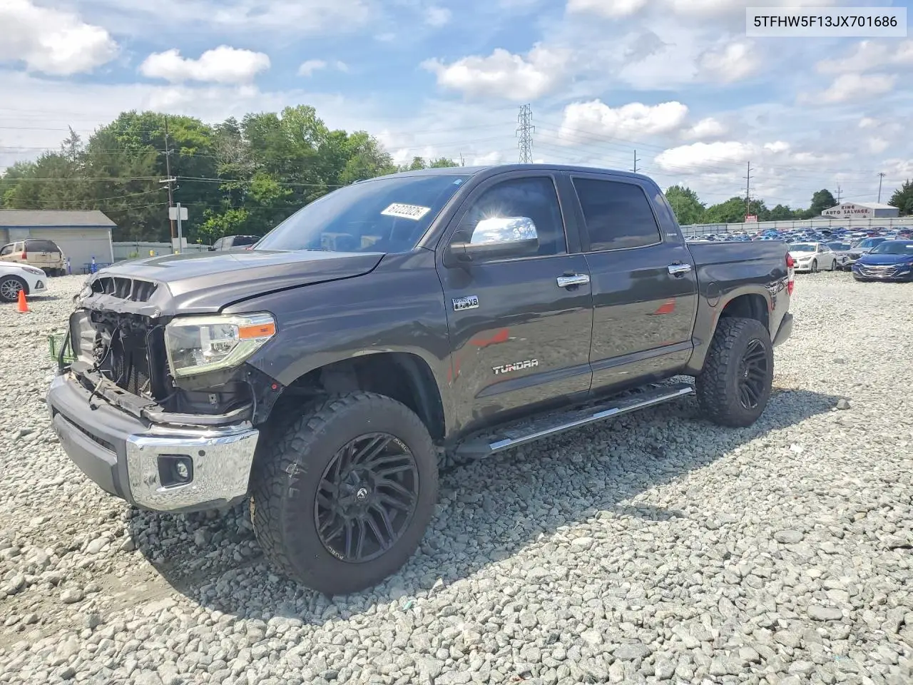 2018 Toyota Tundra Crewmax Limited VIN: 5TFHW5F13JX701686 Lot: 61222026
