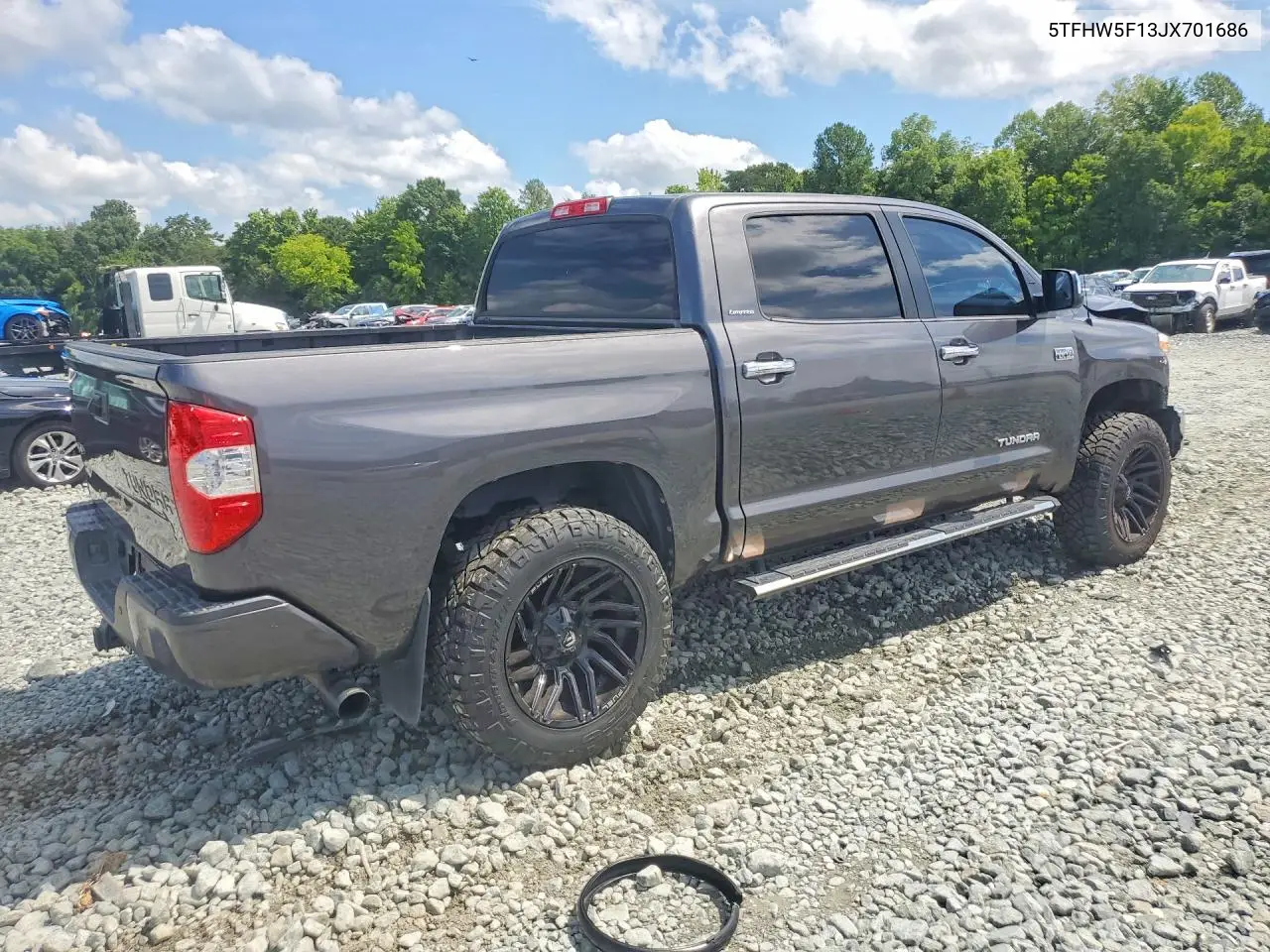 2018 Toyota Tundra Crewmax Limited VIN: 5TFHW5F13JX701686 Lot: 61222026