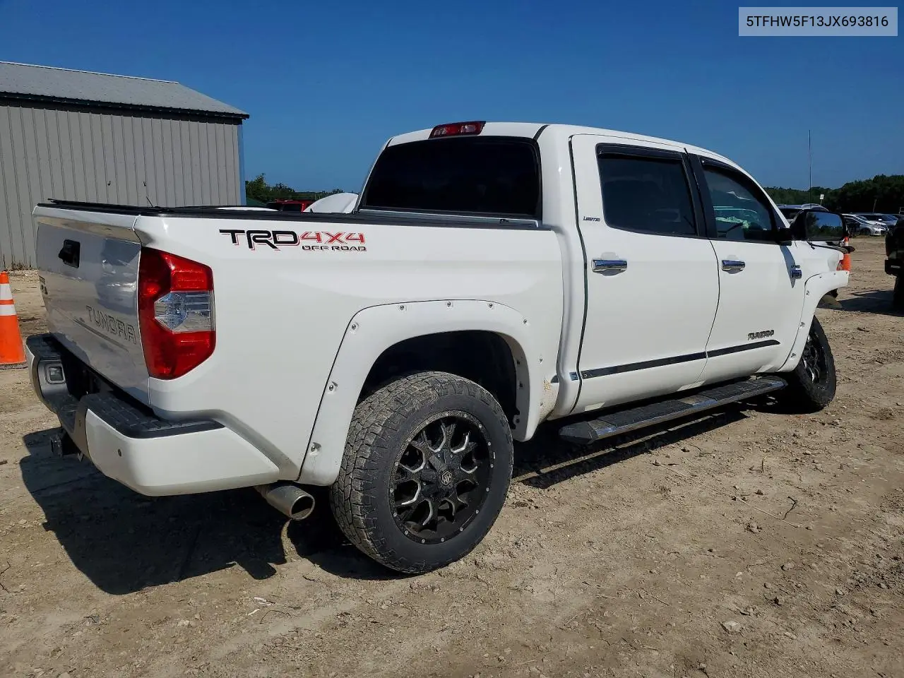 2018 Toyota Tundra Crewmax Limited VIN: 5TFHW5F13JX693816 Lot: 61511966